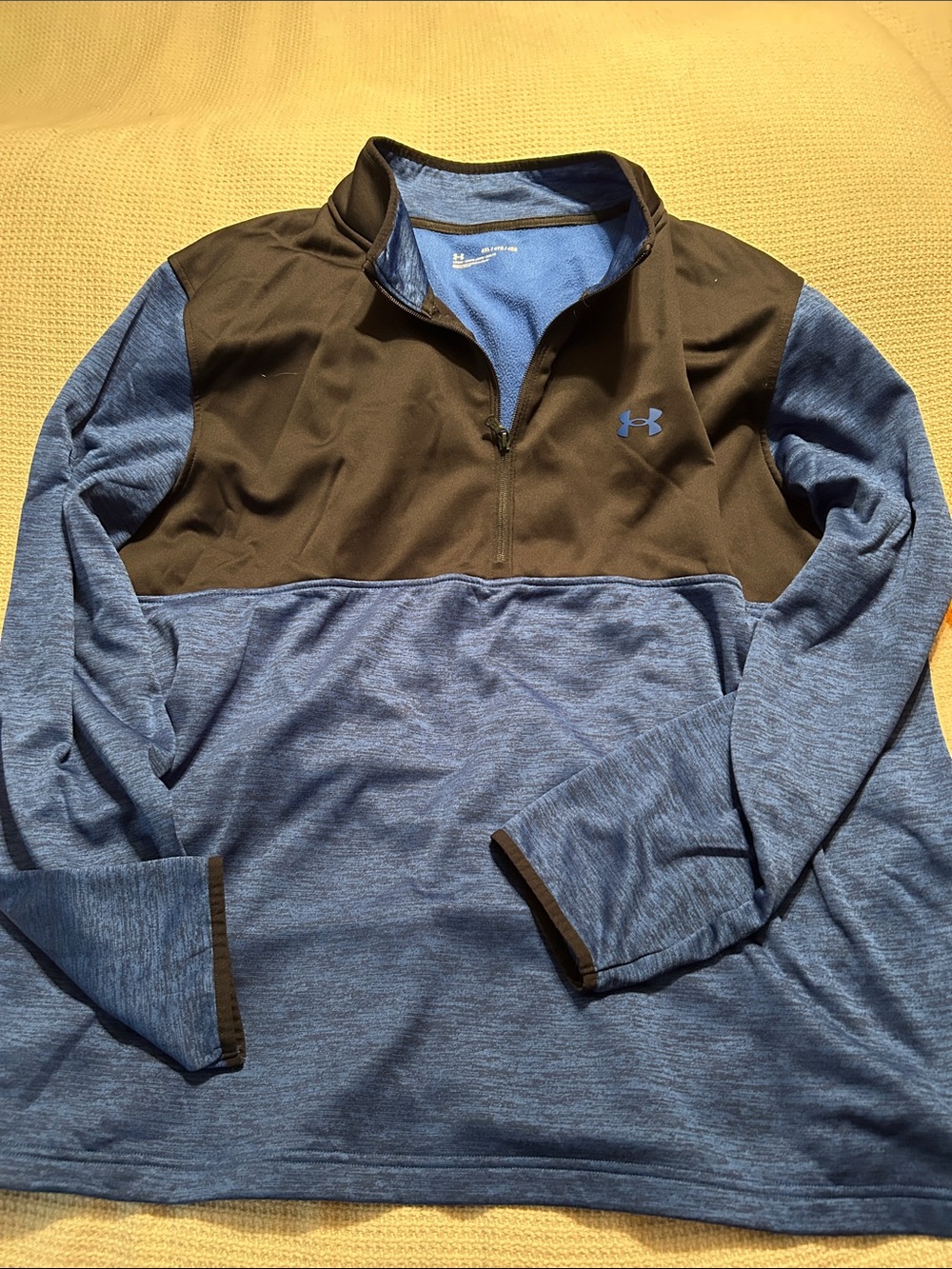 Under Armour Black and Blue Performance Quarter-Zip